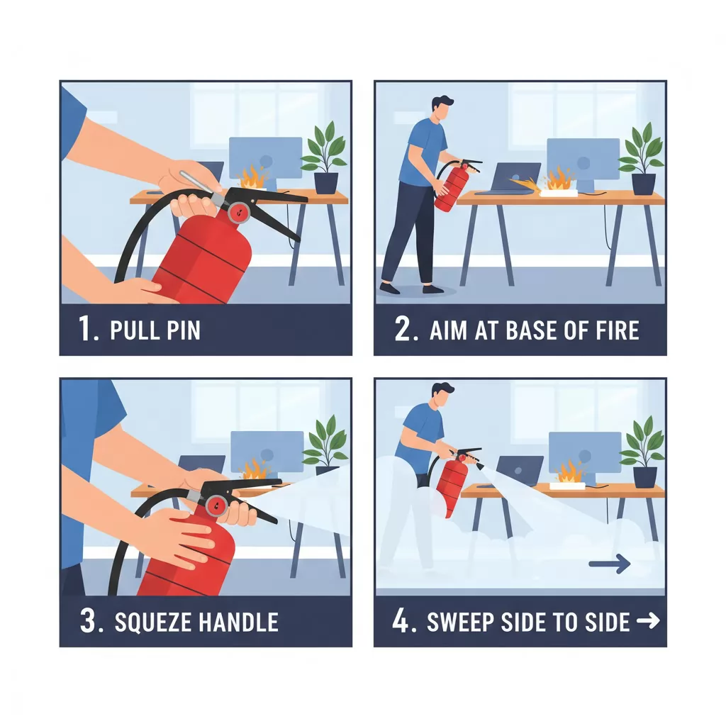 How to Safely Use a Fire Extinguisher on an Electrical Fire