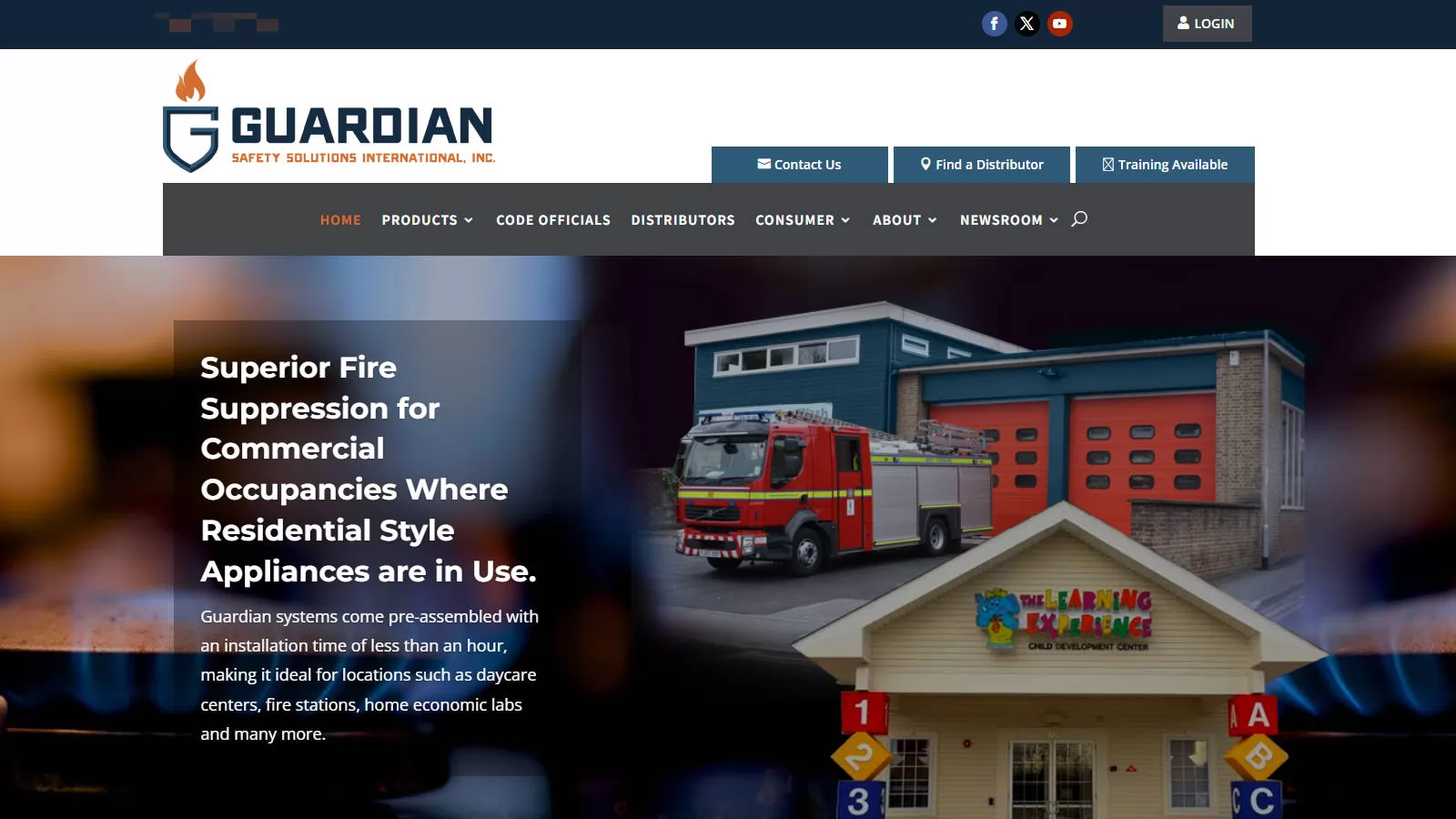 Guardian Model residential kitchen fire suppression - stove fire protection