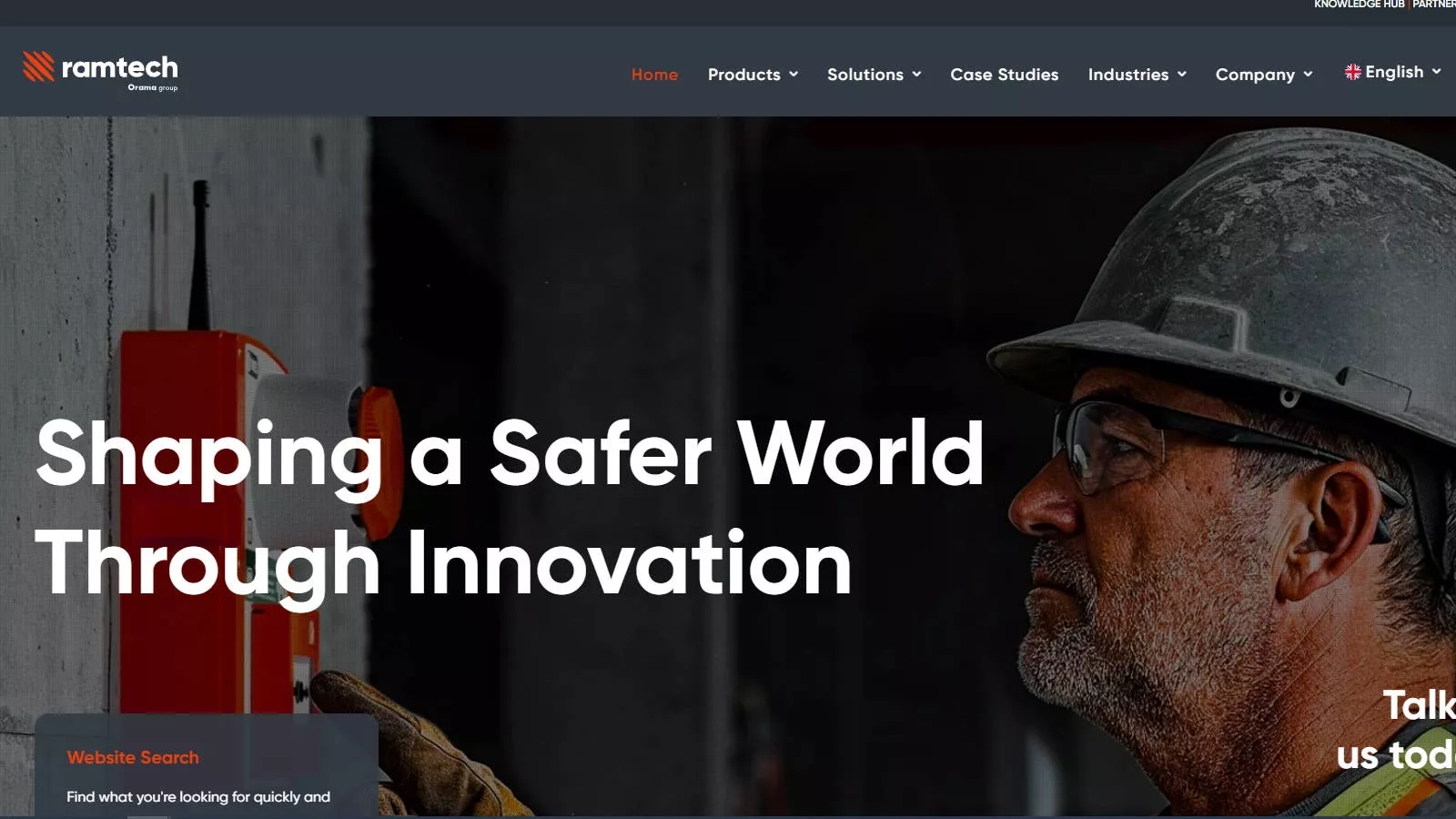 Ramtech wireless fire alarm systems website homepage