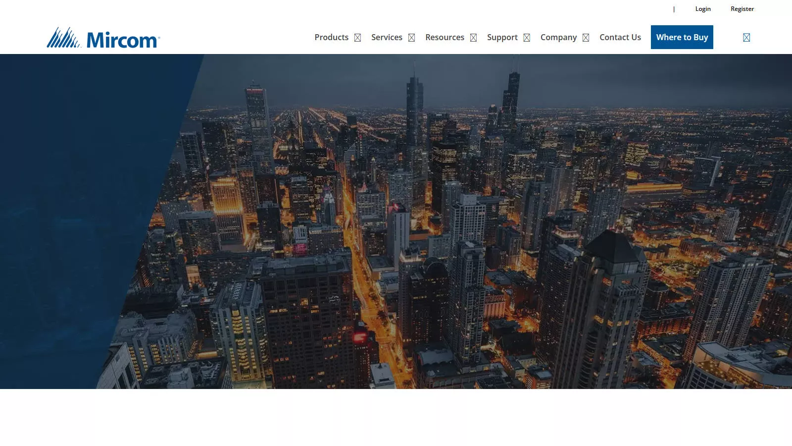 Mircom fire detection and alarm systems website homepage